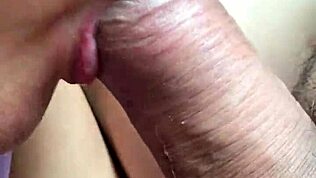 Жена льет йогурт на хуй и вылизывает