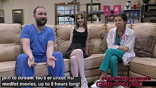 เดซี่ บีน อับอายตรวจหีอ้ากว้างสเปคูลัมโดยหมอแทมป้าเพื่อสอบ uni