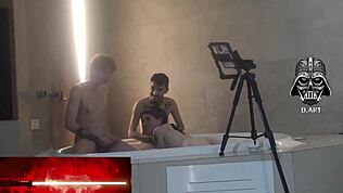 at the motel hidro nerd gets dominated in threesome by goddesses with monster cocks pt3