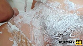 wanna see mommy shave her mature pussy then turn it into a wild bathroom fuck?