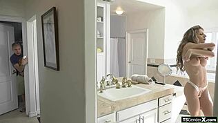 you jerking off to busty shemale stepmom ass licking anal bareback blowjob transsexual mommy cock