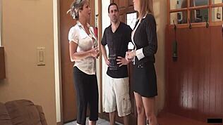 Raunchy Elijah pounds real estate agent charlee chase's big ass tits doggystyle cowgirl