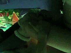 My girlfriend rides me while our friend watches at home