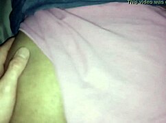 She is amateur black girl who gets her booty played with