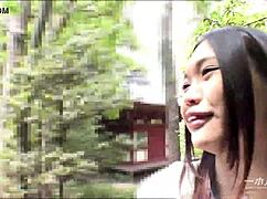 The Erotic Mole on Her Thigh Teases a Japanese Blowjob