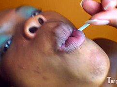 Breanna Xtreme's Tongue Fetish With Lolli
