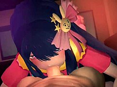 masked amateur college girl in second personal shoot at office