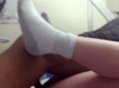 She says, 'that monster cock is too big for me,' in amateur interracial