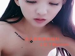 beautiful asian amateur girl performs a captivating show