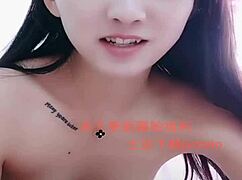 beautiful asian amateur girl performs a captivating show