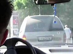 Brunette joins in this intense threesome group action.