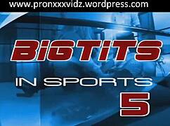 women with big chests participate in various sports events