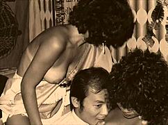 I remember those swinging sixties, interracial fun with hairy chicks, it was so retro.