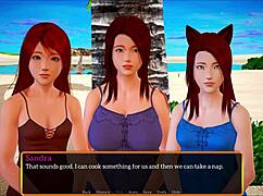 Exploring my new stepfamily in this game 😊