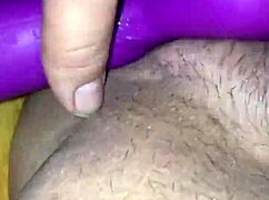 Hot milf fingers herself to orgasm while fucking.