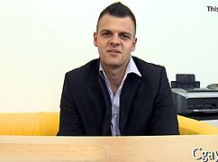 Gay guy enjoys large pecker in porn 😏