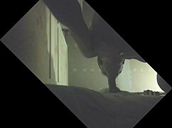 A guy with full balls gets sucked off in the glory hole
