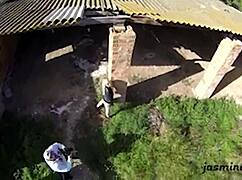 outdoor in scandinavia, the finnish girl gets pounded with blowjob and creampie