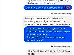 Convincing teacher Maly Mendoza to masturbate