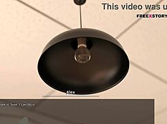 Aby rewards Alex with handjob for fixing light bulb