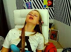 alicebush lies back and masturbates passionately