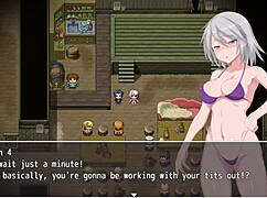 Grace explores the labyrinth town in this game