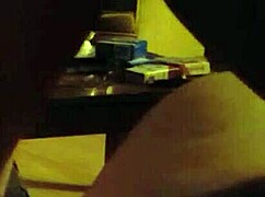 She gives an amazing blowjob to the blonde milf