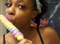 I suck the unicorn lollipop.