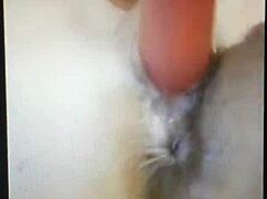 Masturbating with dildo for intense orgasm 😘