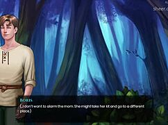 In Wal 7, Boris's cock hardens as Myrtle shows her big boobs in lingerie.