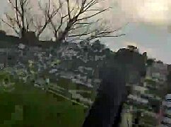 showing shaved pussy to guys in the public park