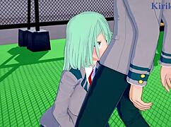 Toru Hagakure And Kaoruko Awata Bubble Girl And Izuku Midoriya Intense Sex - My Hero Academia Hentai