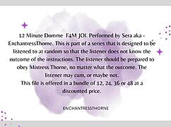 domme guides you through jerk off instructions in this femdom session, building to orgasm and domination