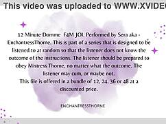 domme guides you through jerk off instructions in this femdom session, building to orgasm and domination