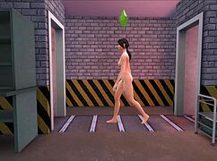 ANDROID FUCKS HARD WITH ANAL MACHINE!