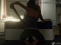 Resident Evil 3: Jill Valentine HANDJOB Delivers a Pearly Necklace in 3D.