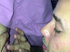 Amateur blonde giving a good blowjob