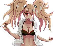 enoshima junko GETS FUCKED in danganronpa HENTAI