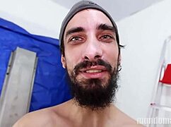 Huge cocks fuck in warehouse!