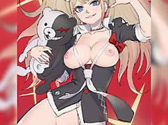 enoshima junko GETS FUCKED in danganronpa HENTAI