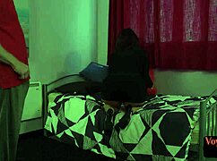 Tell me, is that milf fingering her pussy while watching the guy jerk?