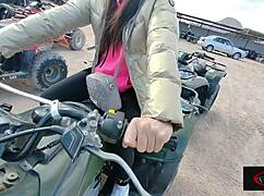 motorbikes and desert vibes get her hot for public fucking in sinai