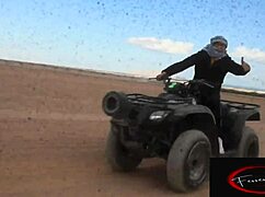 motorbikes and desert vibes get her hot for public fucking in sinai