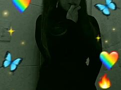 shy student masturbates secretly in bathroom 😳