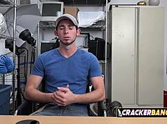 rim job at the job interview will this gay jock get the job done properly