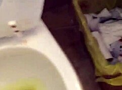 Woman Pisses In Underwear And Pours Blue Soap On Cock
