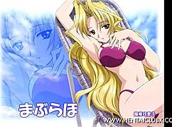 Hentai anime girls pose nude in ecchi style