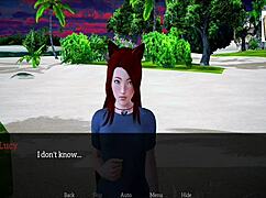 My new family adventures in the game with blonde teen