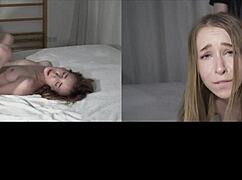 Is this college slut getting fucked by roommates?