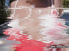 special car wash with three sluts ready for foursome